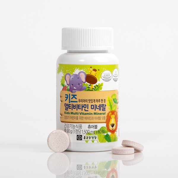 종근당 키즈 멀티비타민 미네랄, 60정, 1개