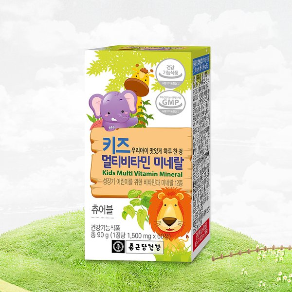 종근당 키즈 멀티비타민 미네랄, 60정, 1개