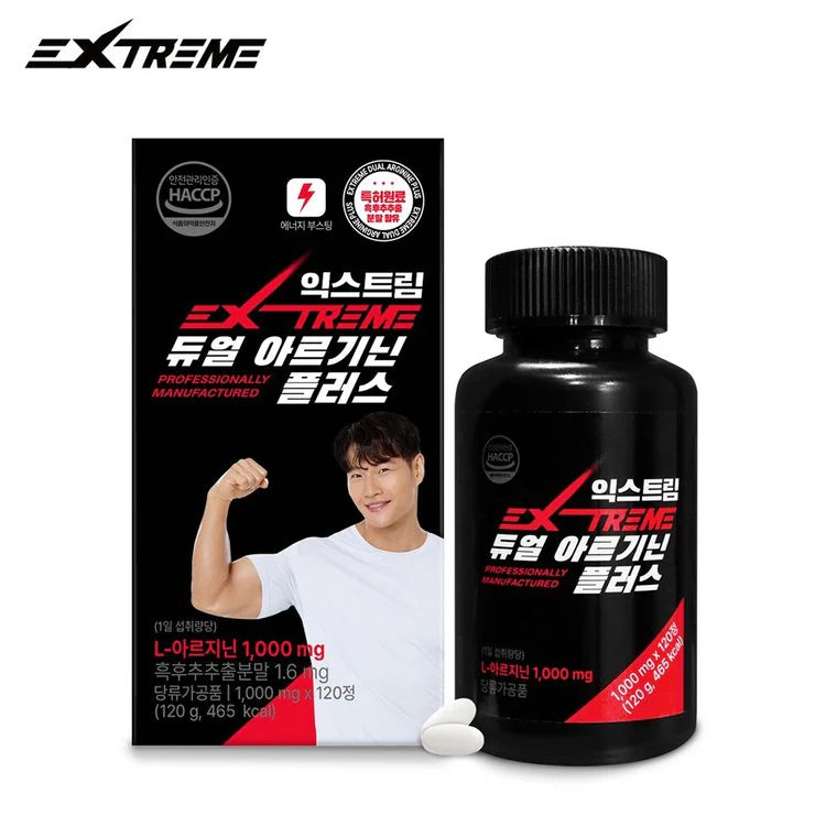 익스트림 듀얼 아르기닌 플러스 1000mg, 120정, 1개