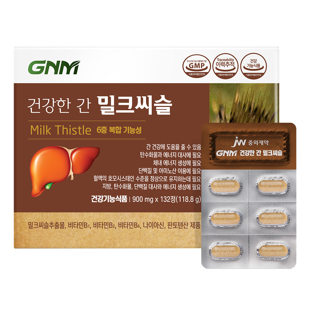 GNM 건강한 간 밀크씨슬, 60정, 1개